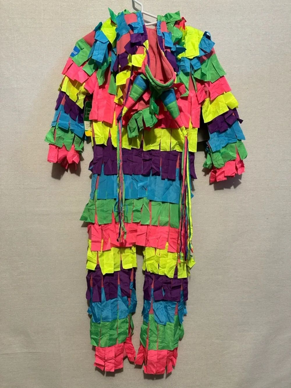 NWT Tipsy Elves Kids Multicolor Piñata Hoodie Costume - size M